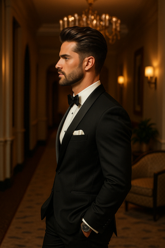 Black Tuxedo 3 piece suit for Men